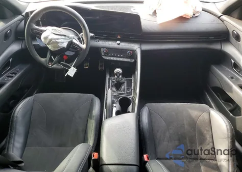 2025 Hyundai Elantra N z USA, uszkodzony, nr VIN KMHLW4DK2SU025875